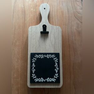 Rustic chalkboard memo board